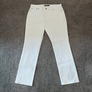 LAUREN RALPH LAUREN NWOT White High Rise Straight Leg Jeans - Women's size 16